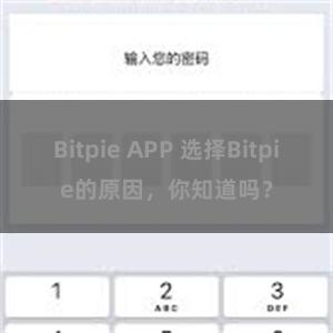 Bitpie APP 选择Bitpie的原因，你知道吗？