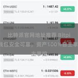 比特派官网地址推荐 Bitpie钱包安全可靠，资产100%自主掌控