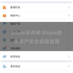 Bitpie多币种 Bitpie数字资产安全保障指南