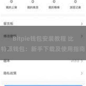 Bitpie钱包安装教程 比特派钱包：新手下载及使用指南