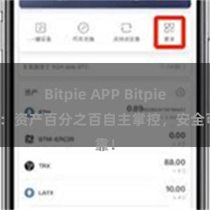 Bitpie APP Bitpie钱包：资产百分之百自主掌控，安全可靠！