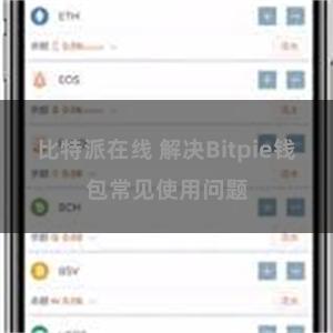 比特派在线 解决Bitpie钱包常见使用问题