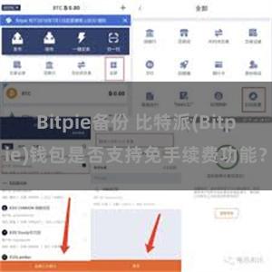 Bitpie备份 比特派(Bitpie)钱包是否支持免手续费功能？