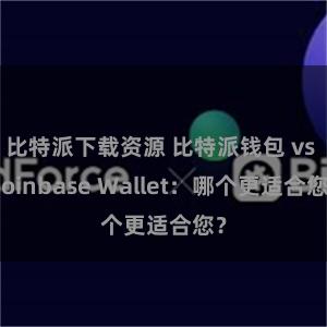 比特派下载资源 比特派钱包 vs Coinbase Wallet：哪个更适合您？