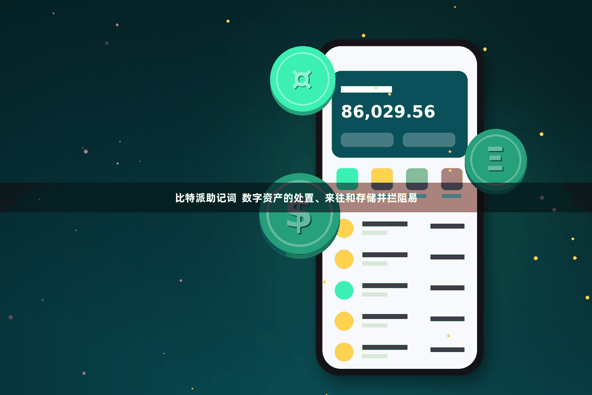 比特派助记词  数字资产的处置、来往和存储并拦阻易